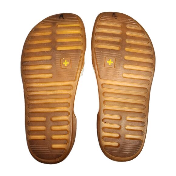 Dr Martens Sandals Mens 10 Denim Double Strap Thick Chunky Slides Beach Vacation - Picture 9 of 9